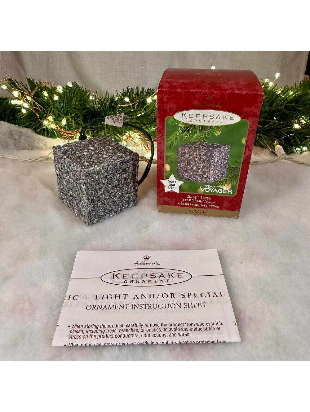 Borg Cube - Star Trek Voyager Magic Hallmark Keepsake Ornament - 2000